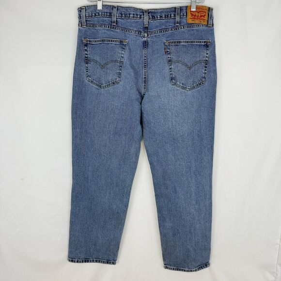 Levi's 550 Jeans Men's Size 40x30 Relaxed Tapered Leg Denim Blue Jeans - Picture 3 of 16